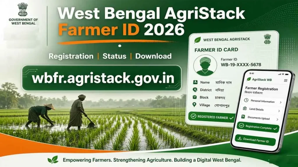 West Bengal AgriStack Farmer ID 2026: wbfr.agristack.gov.in Registration, Status & Download